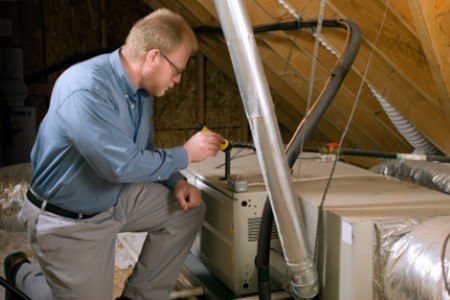 Ac technician testing